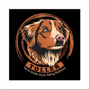 Toller Nova Scotia Duck Tolling Retriever Posters and Art